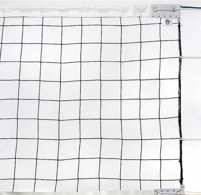 6人制バレーボールネット・無結節網・上下白帯